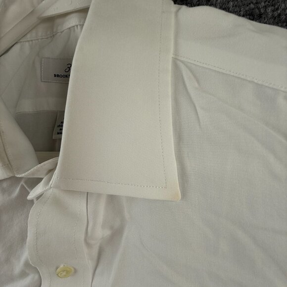 Brooks Brothers Non Iron Button Up Shirt Long Sleeve Men White 15.5 32 Woven ** - Picture 10 of 16